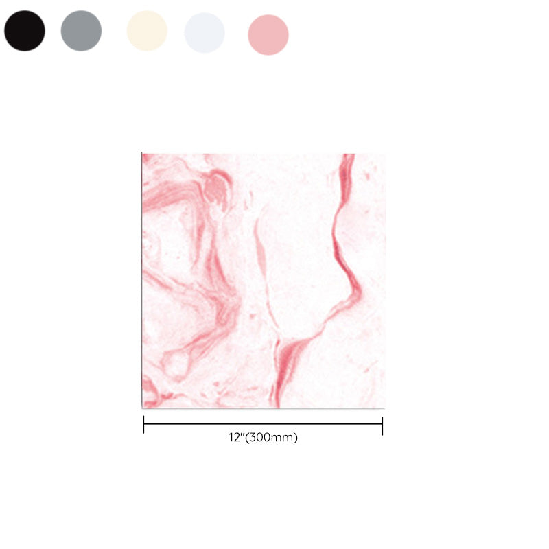 Lisslune | Modern plastic wallpaper single piece peel and stick wall tile with square shape