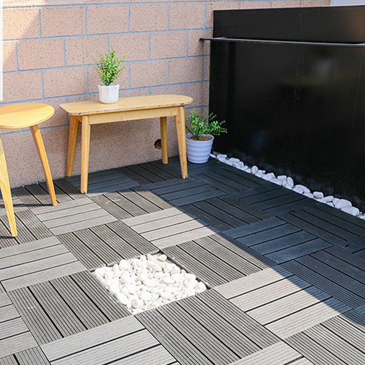 Lisslune | Floor Bullnose Click Lock Wire Brushed Wood Tiles