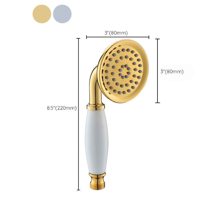 Lisslune | All-Copper Single-Function Handheld Showerhead European Style Antique Rain Showerhead