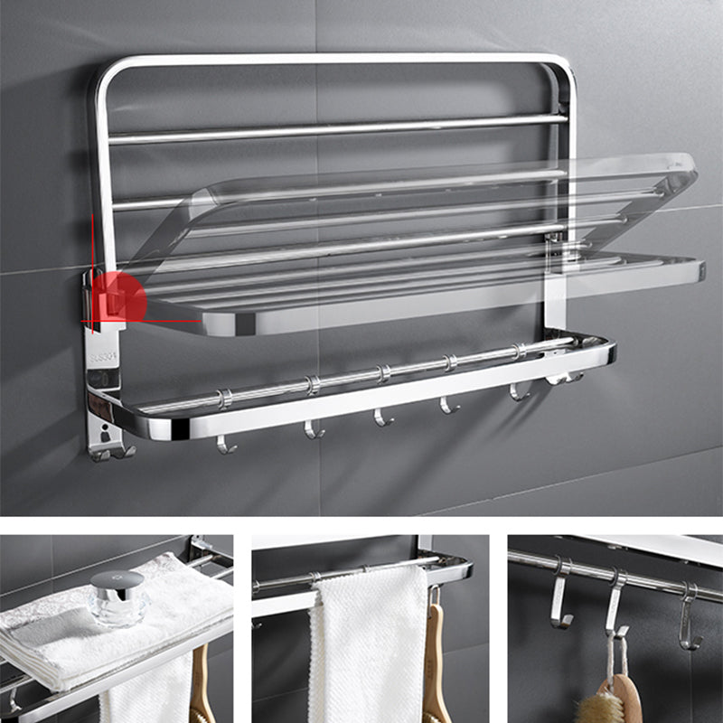 Lisslune | Silver/Black Bathroom Hardware Set Modern Bathroom Accessory Hardware Set