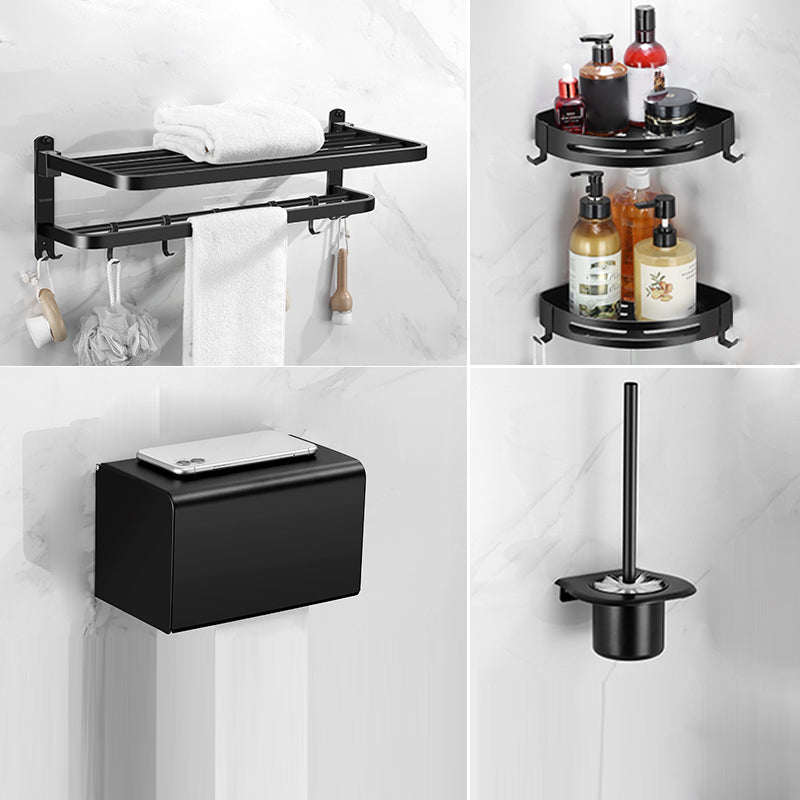 Lisslune | Matte black bathroom accessory set Modern bathroom accessory hardware set