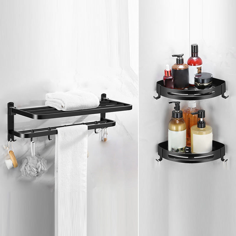 Lisslune | Matte black bathroom accessory set Modern bathroom accessory hardware set