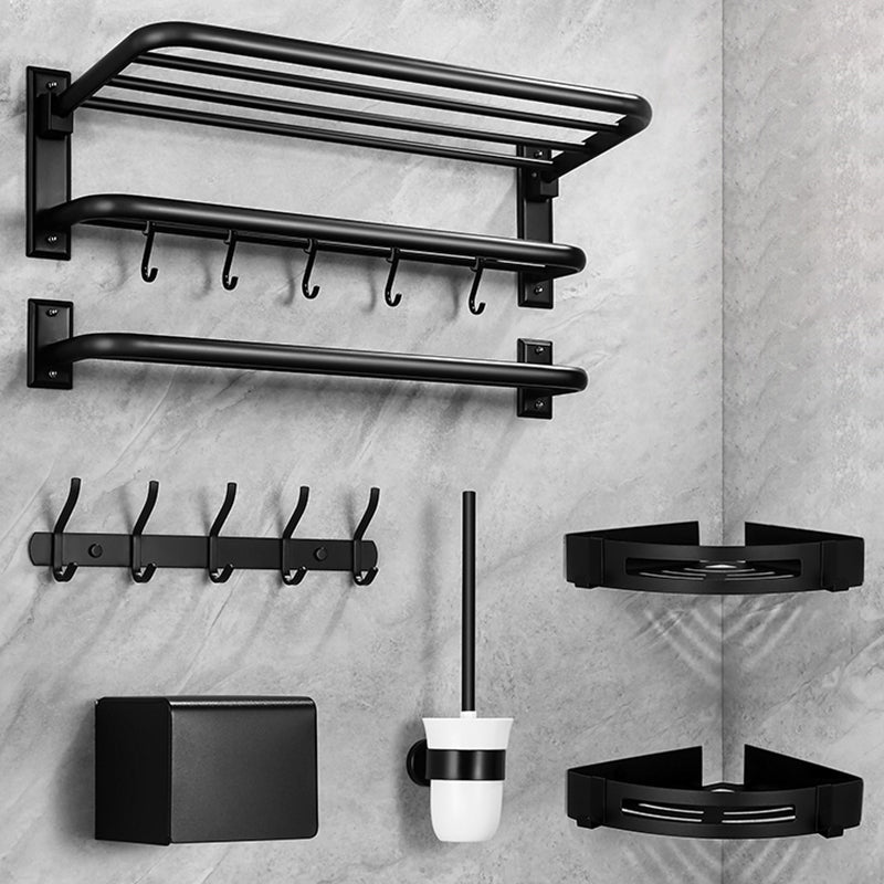 Lisslune | Matt Black Bathroom Accessory Set Modern Bathroom Accessory as Individual Piece or as Set