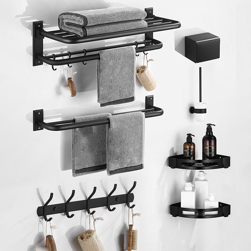 Lisslune | Matt Black Bathroom Accessory Set Modern Bathroom Accessory as Individual Piece or as Set