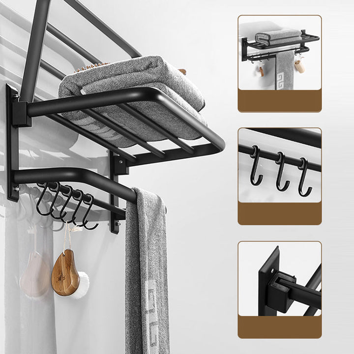 Lisslune | Matt Black Bathroom Accessory Set Modern Bathroom Accessory as Individual Piece or as Set