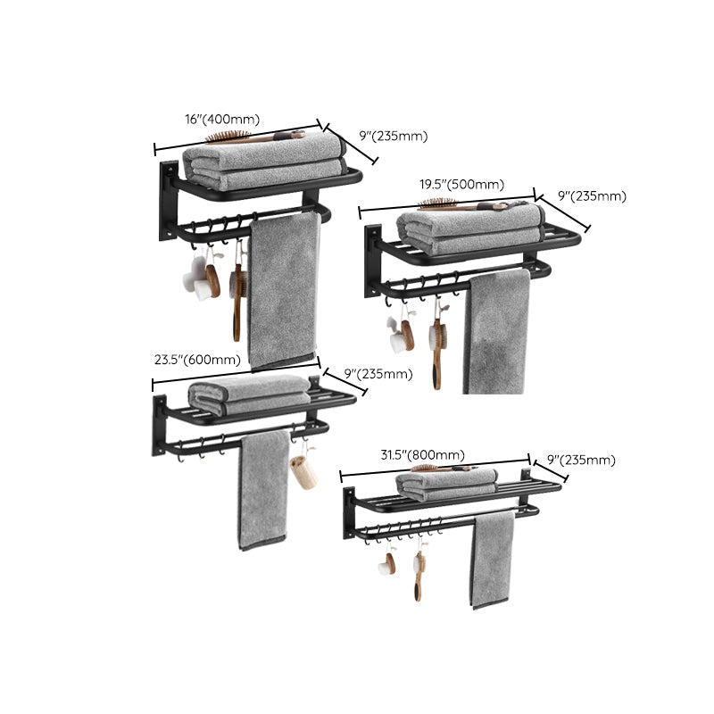 Lisslune | Matt Black Bathroom Accessory Set Modern Bathroom Accessory as Individual Piece or as Set