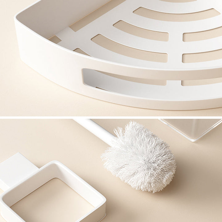 Lisslune | Modern White Bathroom Accessory Set Stainless Steel Bath Hardware Set