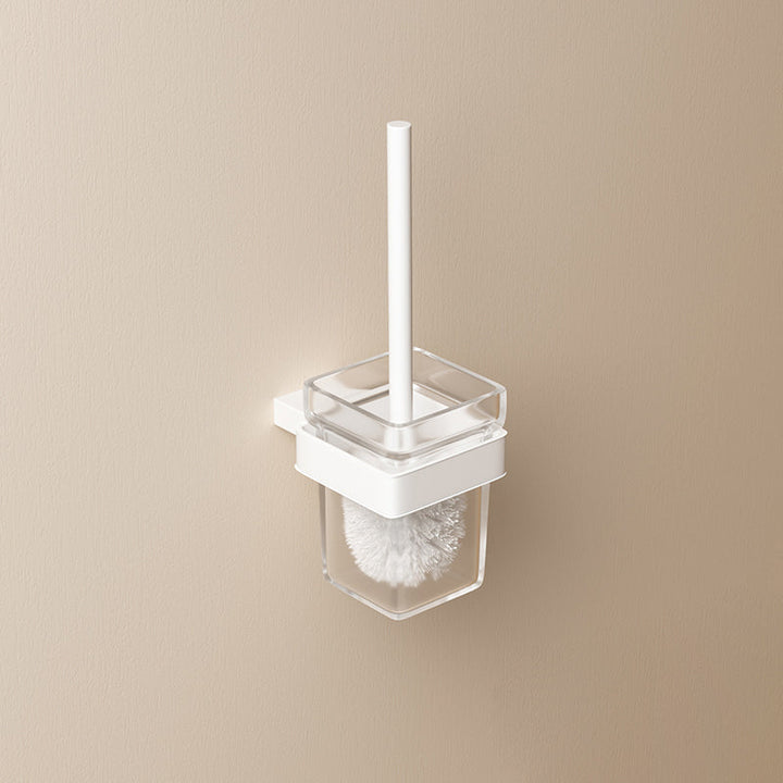 Lisslune | Modern White Bathroom Accessory Set Stainless Steel Bath Hardware Set