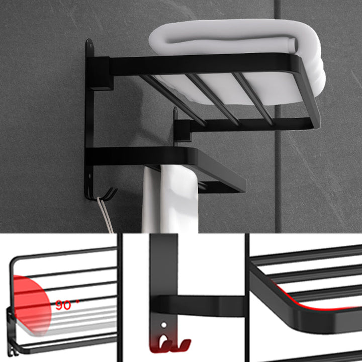 Lisslune | Black modern bathroom accessory set stainless steel bathroom fittings