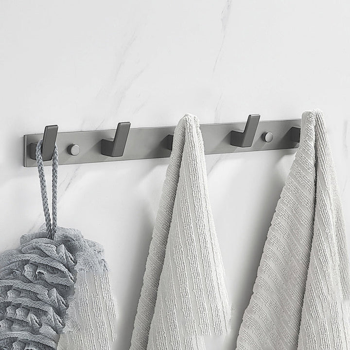 Lisslune | Modern Chrome Bathroom Accessories Set Aluminum Bathroom Fittings Set