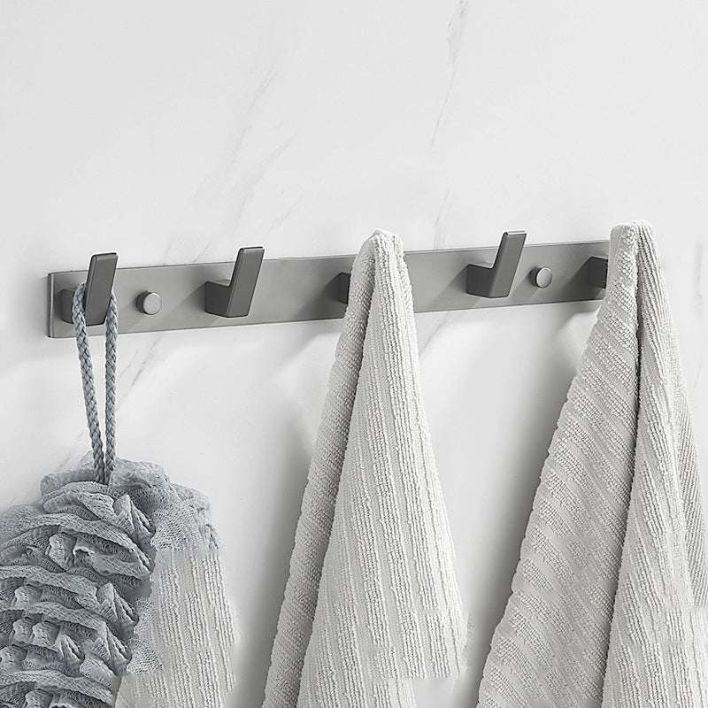 Lisslune | Modern Chrome Bathroom Accessories Set Aluminum Bathroom Fixtures Set