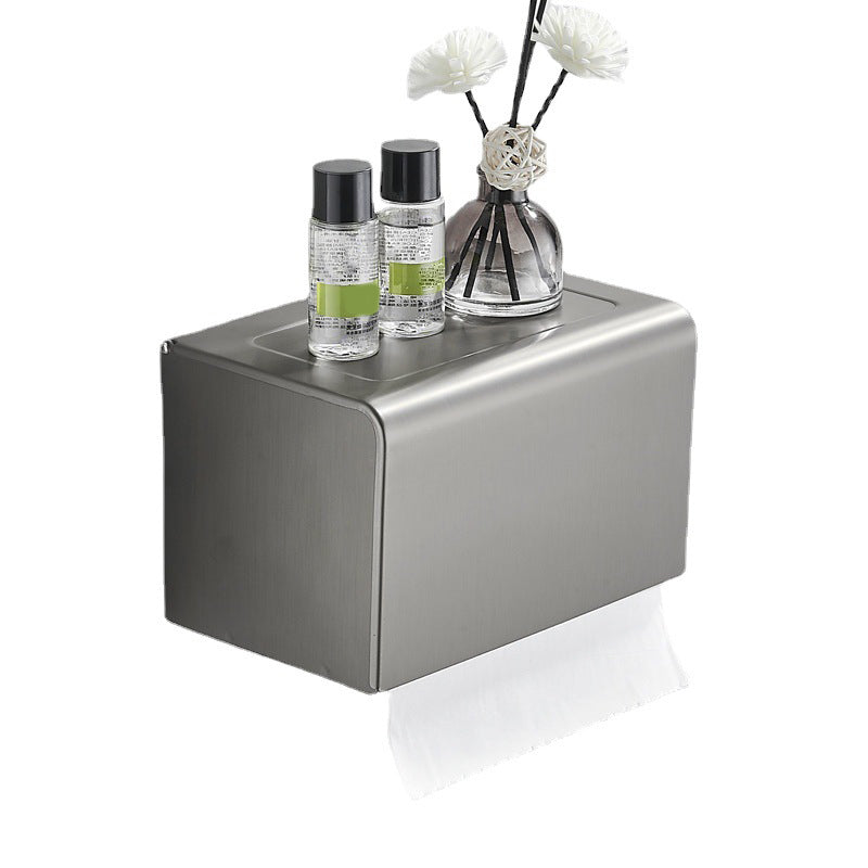 Lisslune | Modern Chrome Bathroom Accessories Set Aluminum Bathroom Fixtures Set