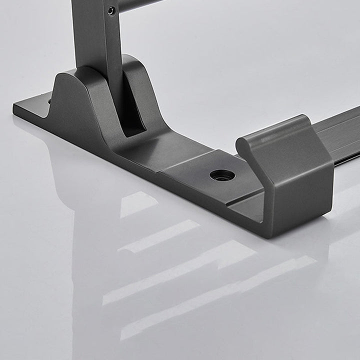 Lisslune | Modern Chrome Bathroom Accessories Set Aluminum Bathroom Fittings Set