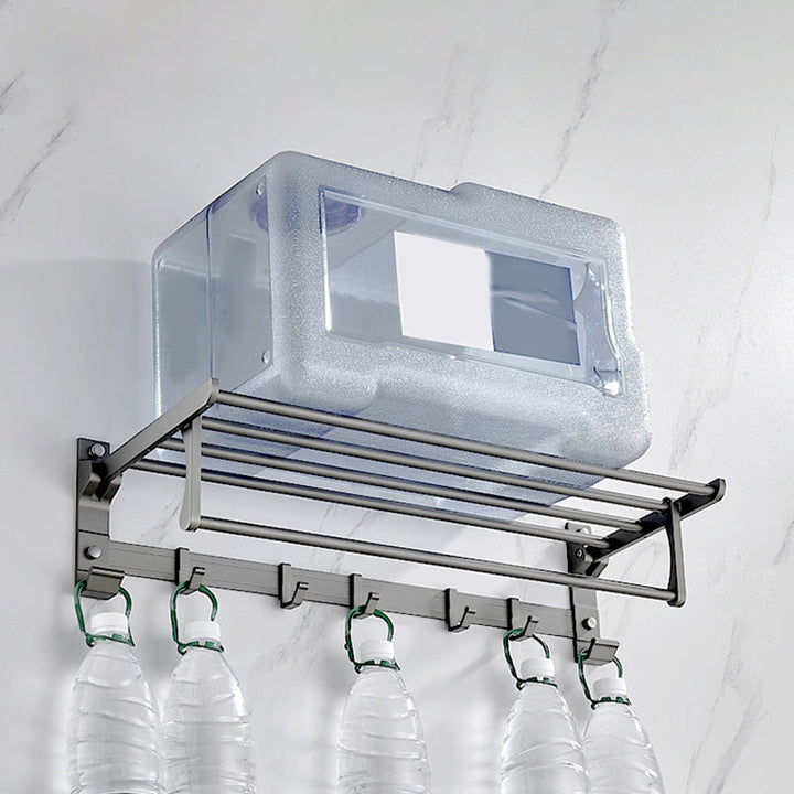 Lisslune | Modern Chrome Bathroom Accessories Set Aluminum Bathroom Fixtures Set