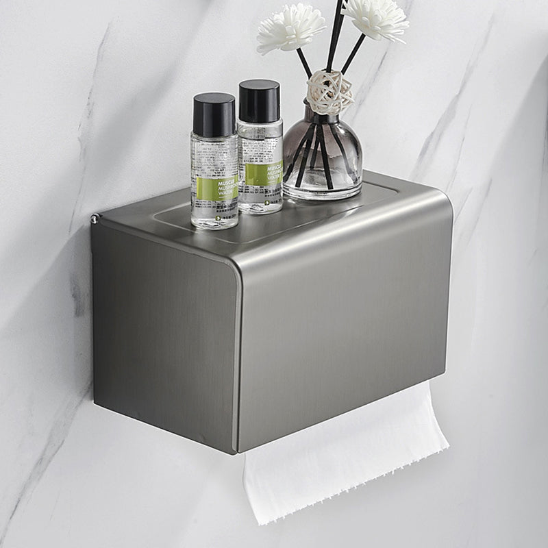 Lisslune | Modern Chrome Bathroom Accessories Set Aluminum Bathroom Fixtures Set