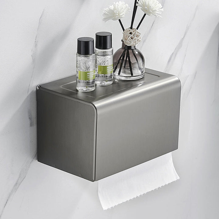 Lisslune | Modern Chrome Bathroom Accessories Set Aluminum Bathroom Fixtures Set