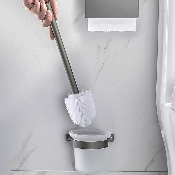 Lisslune | Modern Chrome Bathroom Accessories Set Aluminum Bathroom Fittings Set