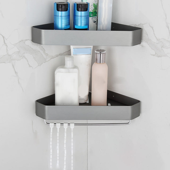 Lisslune | Modern Chrome Bathroom Accessories Set Aluminum Bathroom Fittings Set