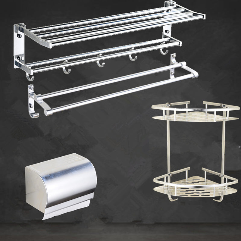 Lisslune | Modern Stainless Steel Paper Holder Bathroom Shelf Bathroom Accessories Set