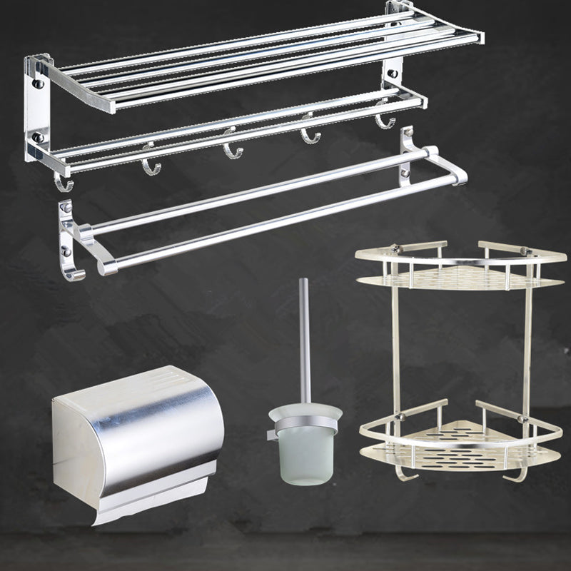 Lisslune | Modern Stainless Steel Paper Holder Bathroom Shelf Bathroom Accessories Set