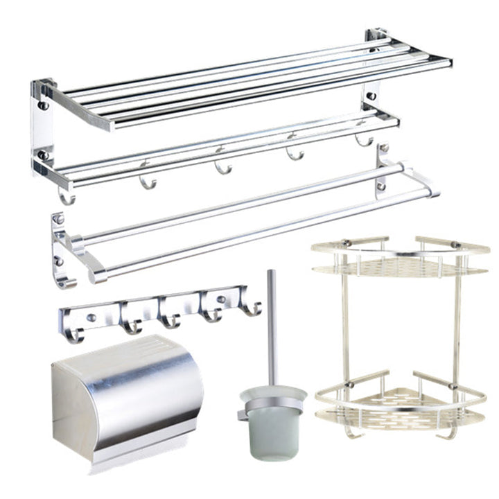Lisslune | Modern Stainless Steel Paper Holder Bathroom Shelf Bathroom Accessories Set