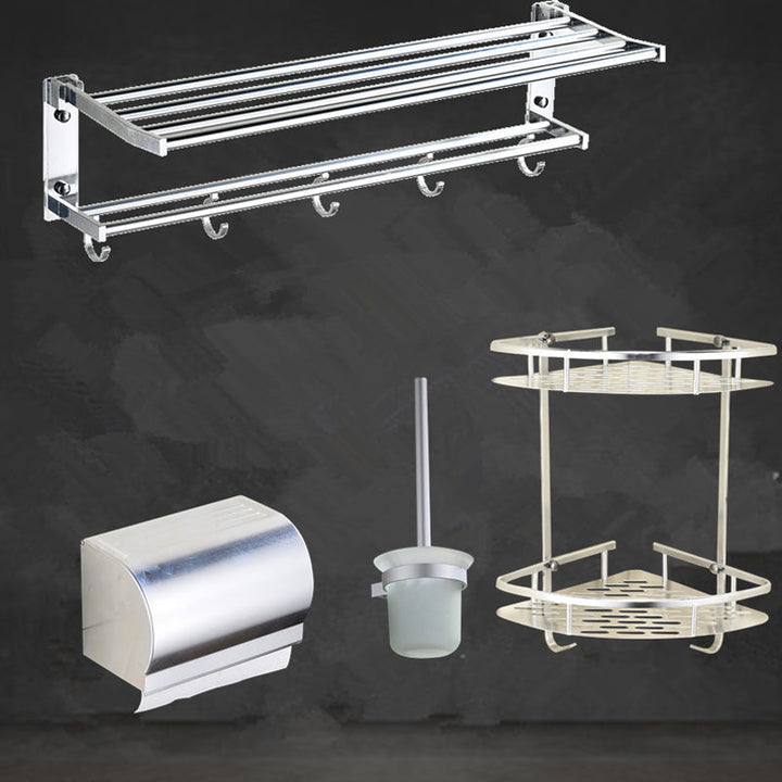 Lisslune | Modern Stainless Steel Paper Holder Bathroom Shelf Bathroom Accessories Set