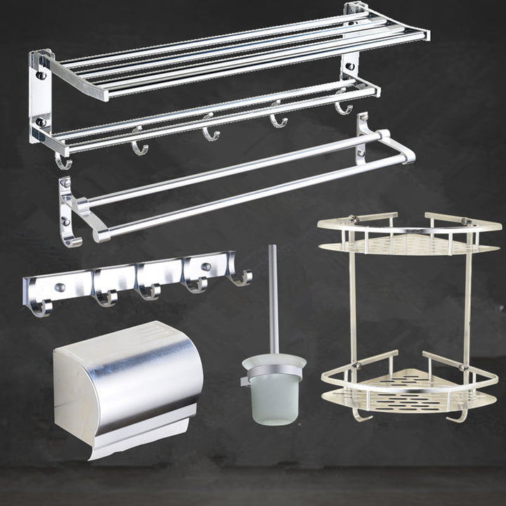 Lisslune | Modern Stainless Steel Paper Holder Bathroom Shelf Bathroom Accessories Set
