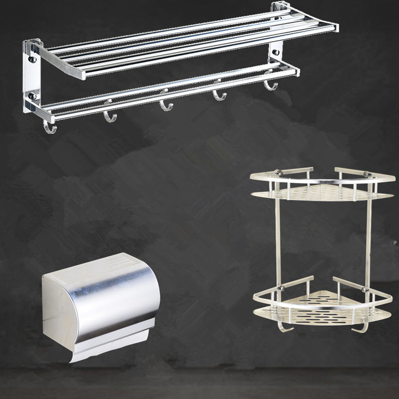 Lisslune | Modern Stainless Steel Paper Holder Bathroom Shelf Bathroom Accessories Set
