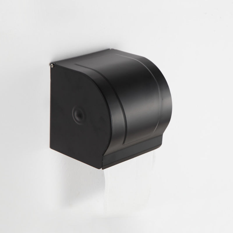 Lisslune | Modern Matt Black Bathroom Shelf Paper Holder Bathroom Accessory Set