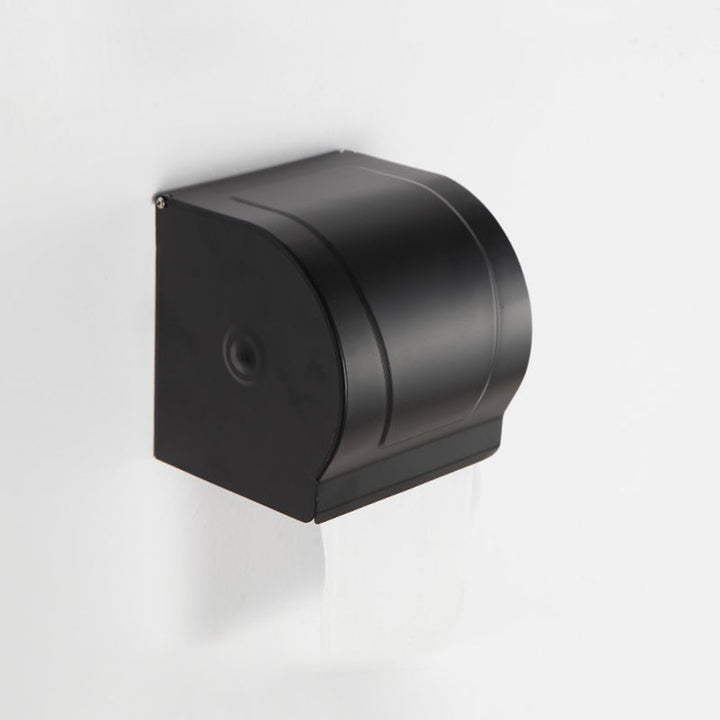 Lisslune | Modern Matt Black Bathroom Shelf Paper Holder Bathroom Accessory Set
