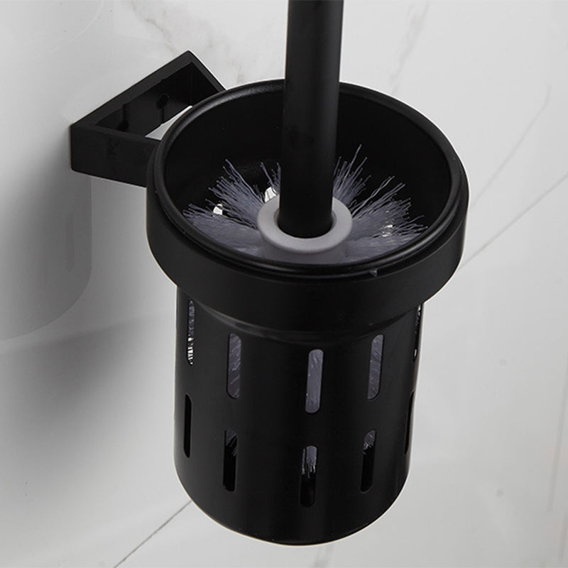 Lisslune | Modern Matt Black Bathroom Shelf Paper Holder Bathroom Accessory Set