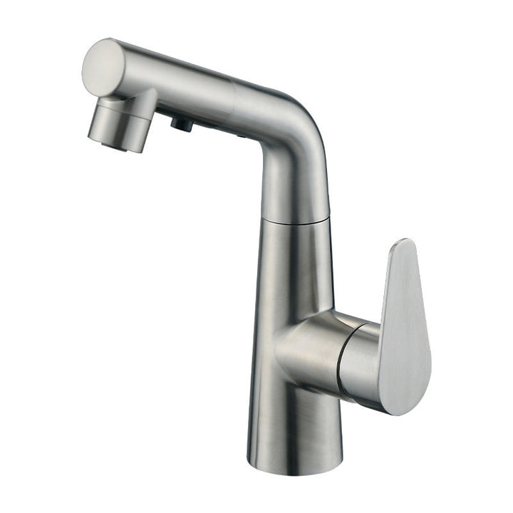Lisslune | Contemporary Vessel Faucet Pull-Out Faucet with Single Lever Handle