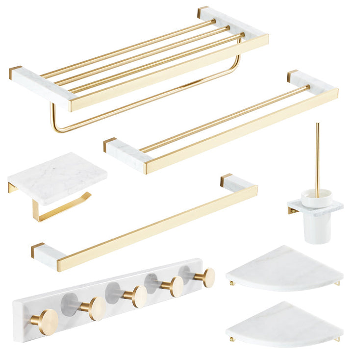 Lisslune | Modern White Bathroom Accessory As A Single Piece Or In A Set Made Of Marble