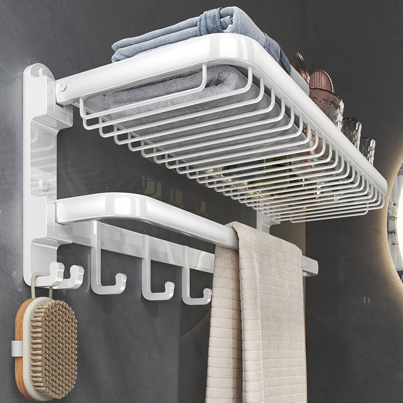 Lisslune | Modern Bathroom Accessory Set White Paper Holder Bathroom Shelf Bathroom Fittings Set