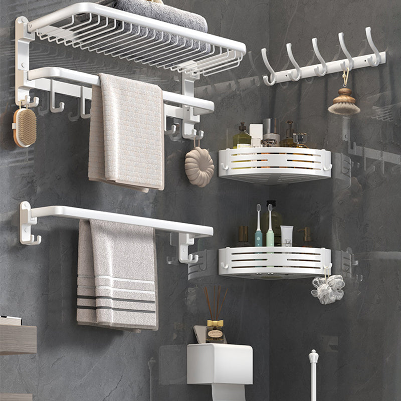Lisslune | Modern Bathroom Accessory Set White Paper Holder Bathroom Shelf Bathroom Fittings Set