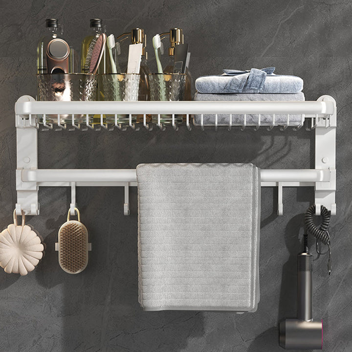 Lisslune | Modern Bathroom Accessory Set White Paper Holder Bathroom Shelf Bathroom Fittings Set
