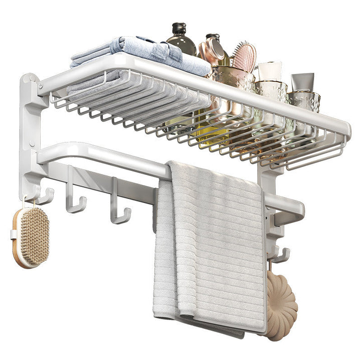 Lisslune | Modern Bathroom Accessory Set White Paper Holder Bathroom Shelf Bathroom Fittings Set