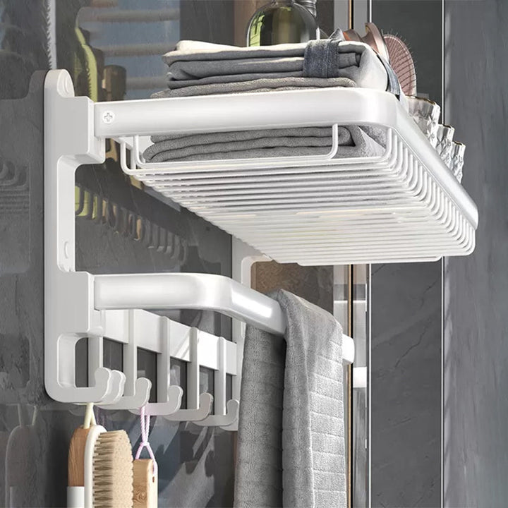 Lisslune | Modern Bathroom Accessory Set White Paper Holder Bathroom Shelf Bathroom Fittings Set