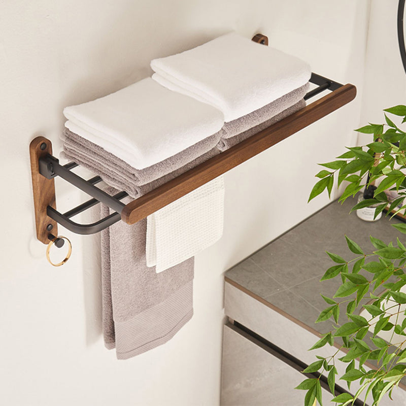 Lisslune | Modern Bathroom Accessories Set Aluminium & Wood Bathroom Fittings Set