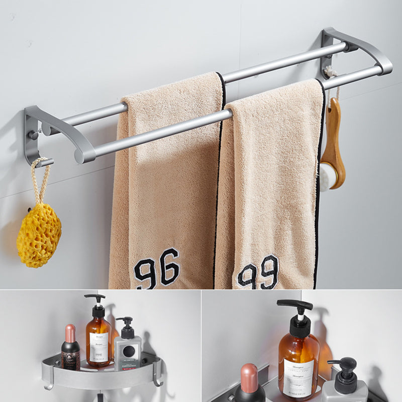 Lisslune | 6-piece contemporary bathroom accessory set bathroom shelf/towel bar paper holder included