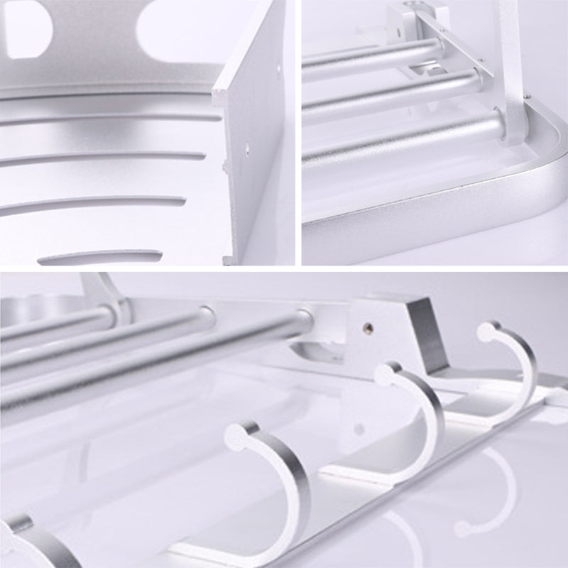 Lisslune | 6-piece modern bathroom hardware set made of aluminum with towel holder/paper holder