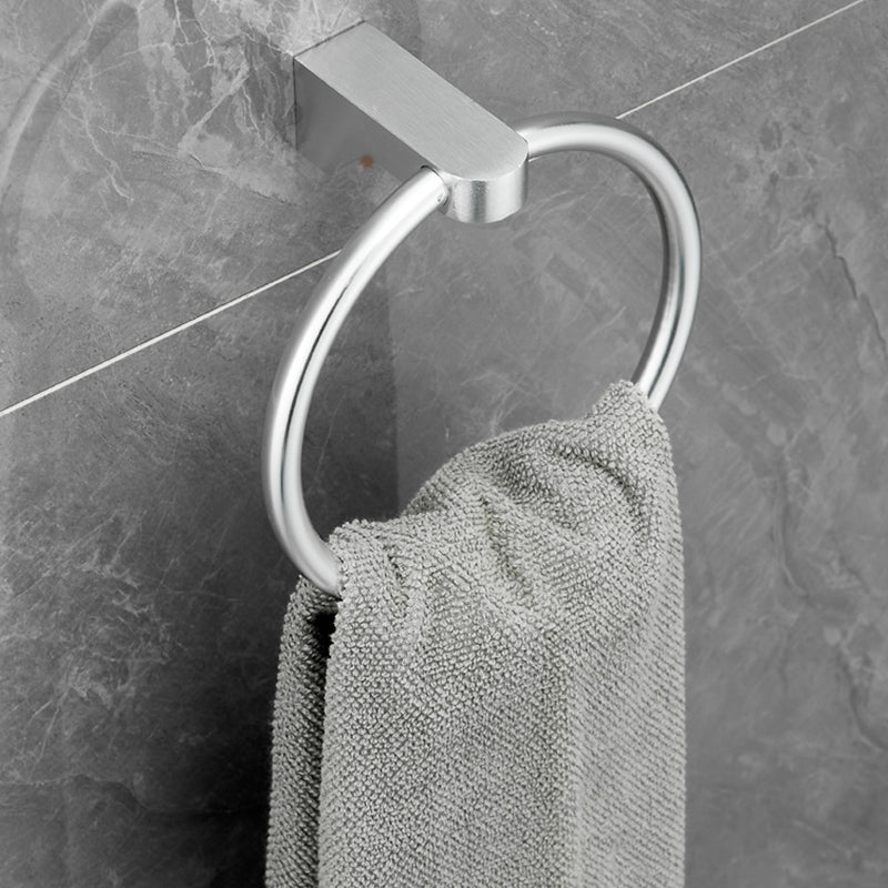 Lisslune | 6-piece Chrome Bathroom Accessory as Individual Piece or as Set with Towel Ring Bar