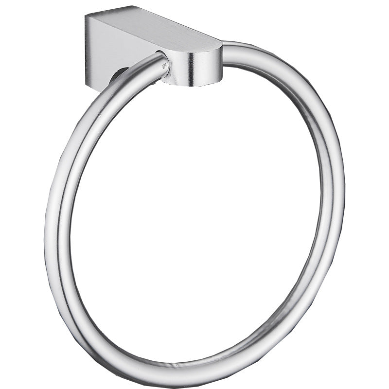 Lisslune | 6-piece Chrome Bathroom Accessory as Individual Piece or as Set with Towel Ring Bar