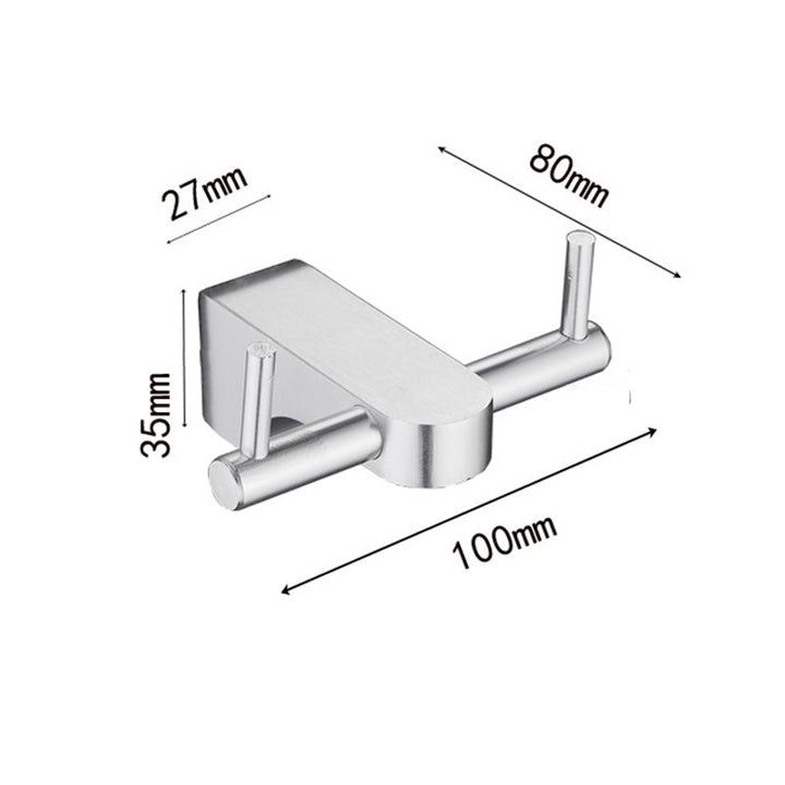 Lisslune | 6-piece chrome bathroom accessory as a single item or as a set with towel ring bar