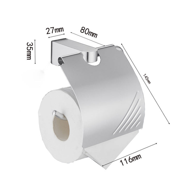 Lisslune | 6-piece chrome bathroom accessory as a single item or as a set with towel ring bar