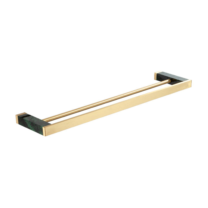Lisslune | Golden Bath Hardware Set Brass & Marble Bathroom Accessories Set