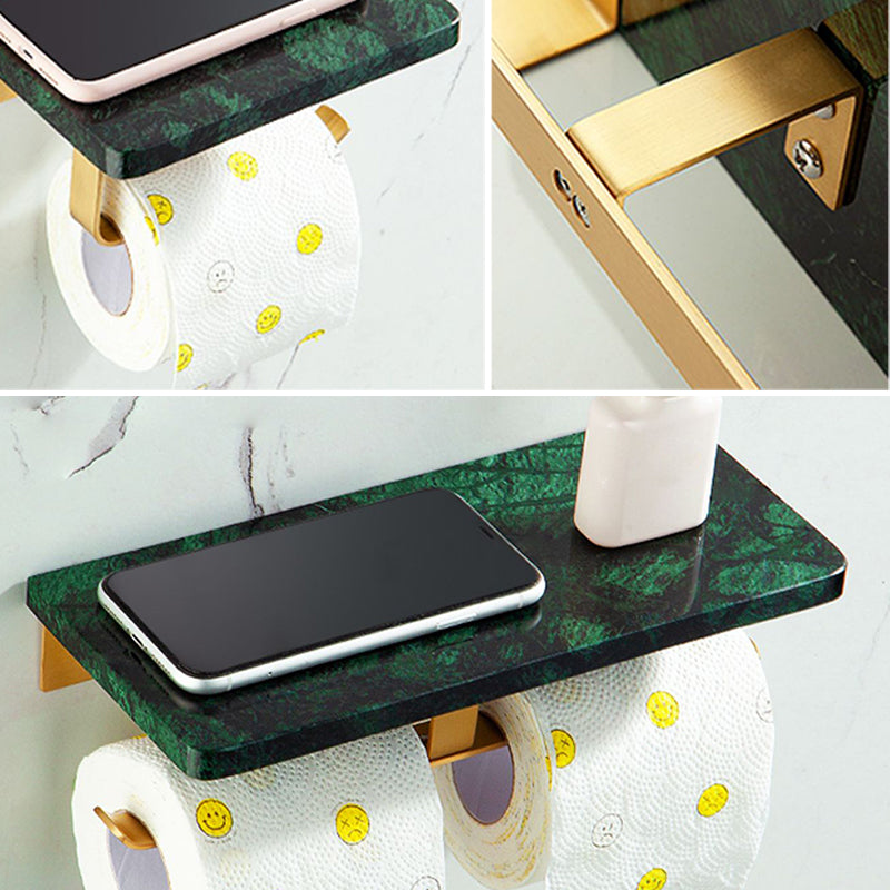 Lisslune | Golden Bath Hardware Set Brass & Marble Bathroom Accessories Set