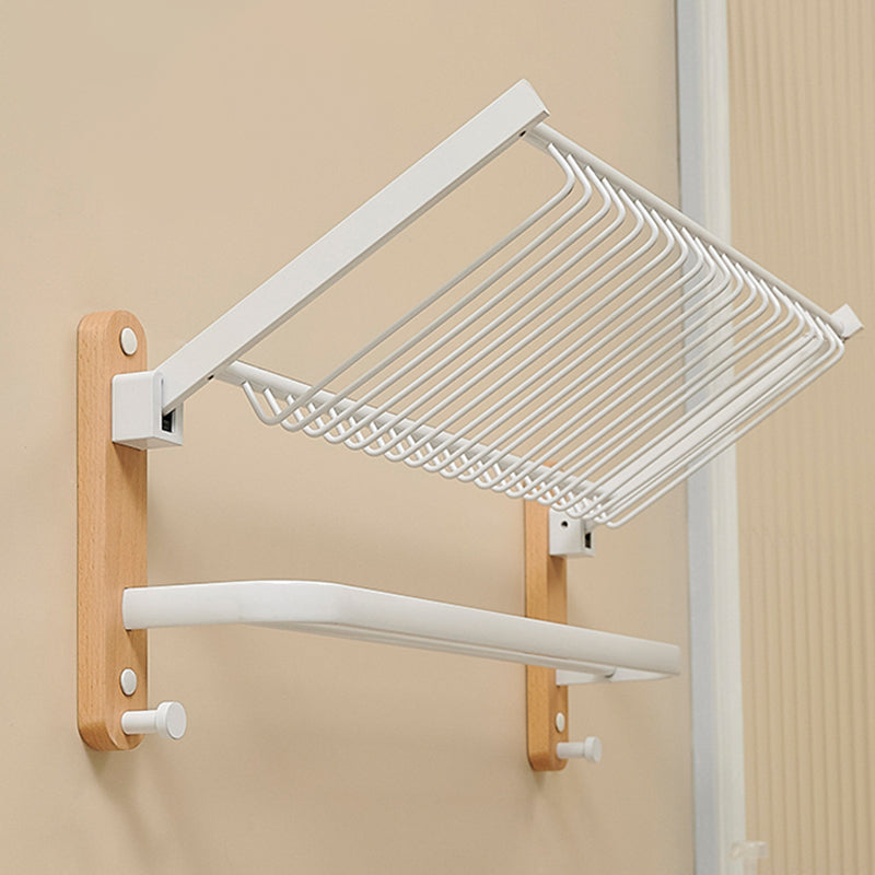 Lisslune | Aluminium and Wood Bath Accessories Set White Bathroom Accessories Kit