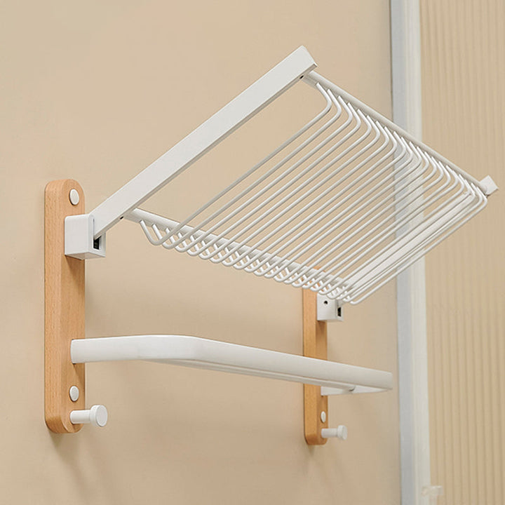 Lisslune | Aluminium and Wood Bath Accessories Set White Bathroom Accessories Kit