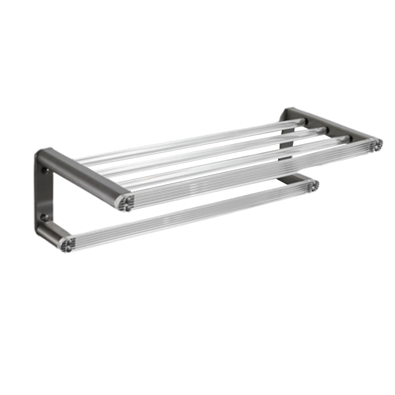 Lisslune | Modern Bathroom Set Gray Towel Rack Bathroom Shelf Bathroom Accessories Set